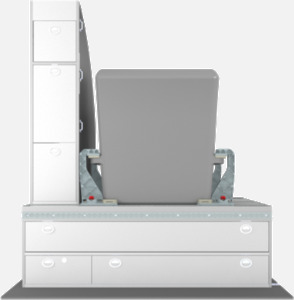 Hillaero TRANSMEDIC FAA certified mountable bracket for Air Ambulance Airmed Helicopter or Fixed Wing Aircraft WITH UNITS FRONT